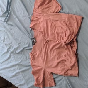 Pink crop top